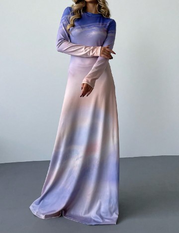 
						Rochie lunga SHEIN, crem/mov
