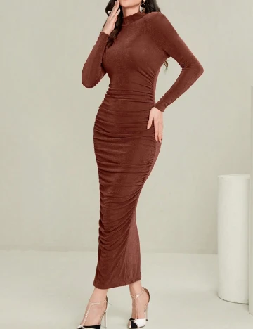 Rochie lunga SHEIN, maro Maro