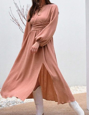
						Rochie medie SHEIN, piersica