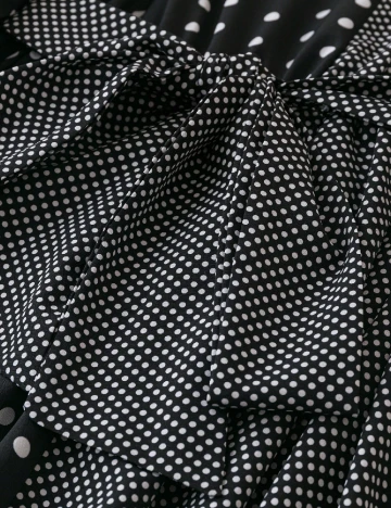 Rochie medie SHEIN CURVE, negru/alb