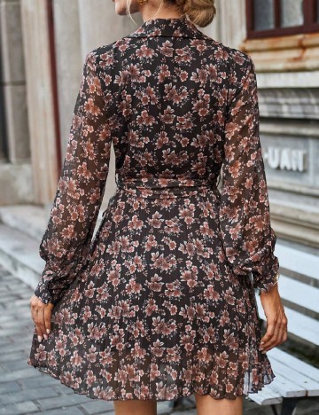 Rochie scurta SHEIN, maro