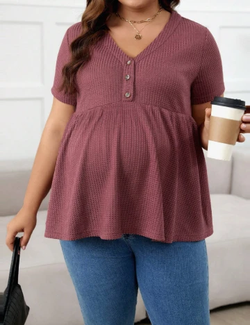 Bluza SHEIN Maternity Plus, roz Roz