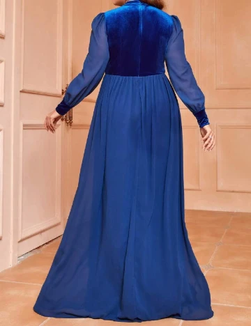 Rochie lunga SHEIN CURVE, albastru Albastru