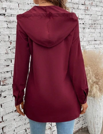 Bluza Emery Rose, visiniu Rosu