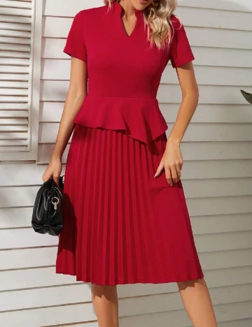 Rochie medie Homeyee, rosu Rosu