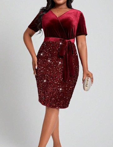 
						Rochie scurta SHEIN CURVE, rosu
