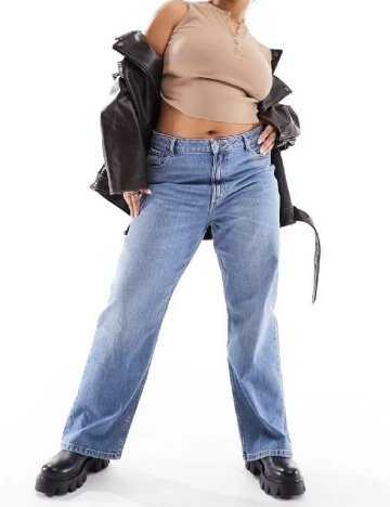 Blugi ASOS Curve, albastru Albastru