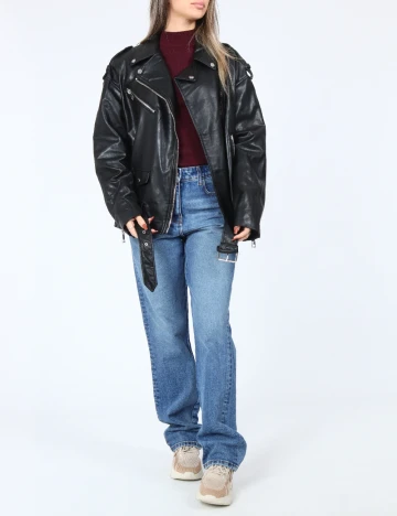 Jacheta Oversize Zara, negru Negru