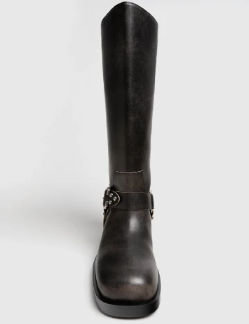 Cizme Stradivarius, negru Negru