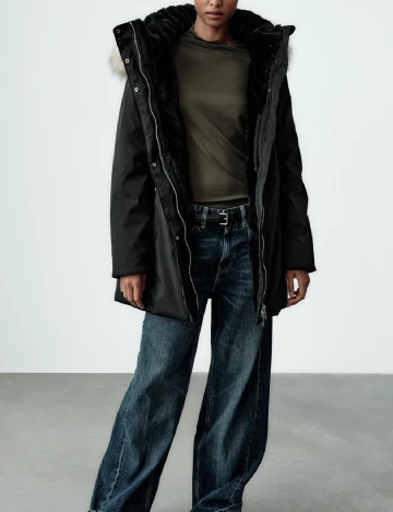 Geaca Zara, negru Negru