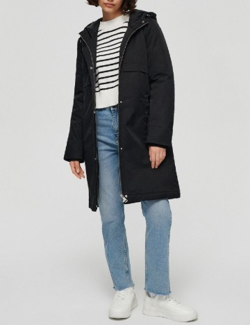 
						Geaca House Brand, negru