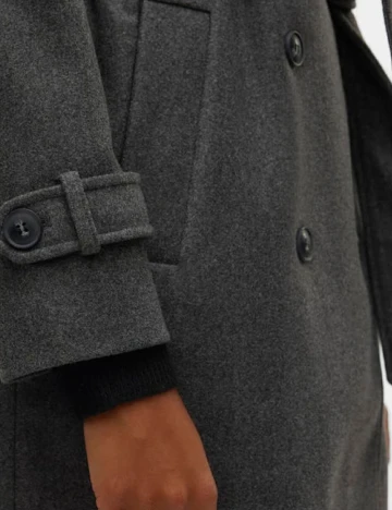 Palton Vero Moda, gri inchis Gri