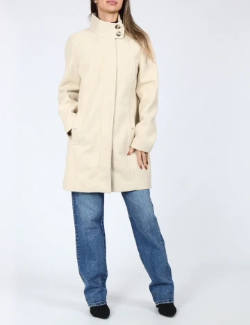 Palton Vero Moda, crem Crem