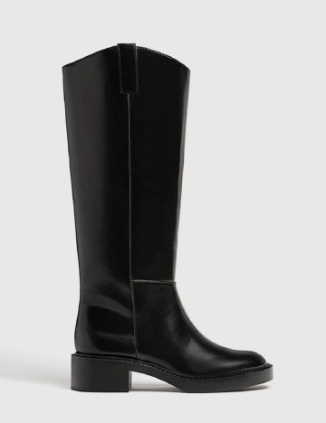 
						Cizme Stradivarius, negru