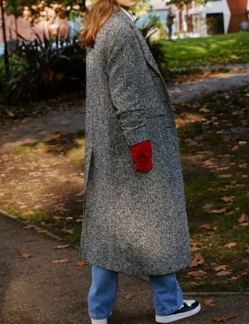 Palton oversize Nasty Gal, gri