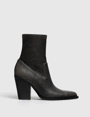 Botine Stradivarius, negru