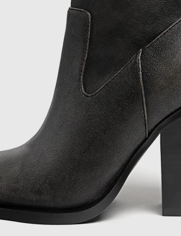 Botine Stradivarius, negru