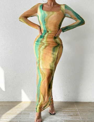 
						Rochie lunga SHEIN, mix culori