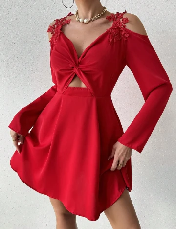 Rochie scurta SHEIN, rosu