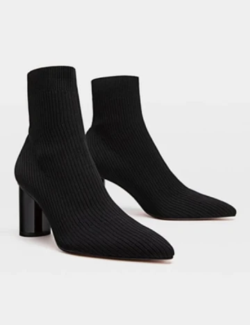 Botine Stradivarius, negru Negru