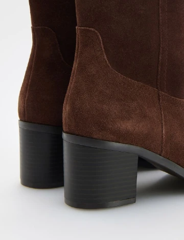 Botine Reserved, negru Maro