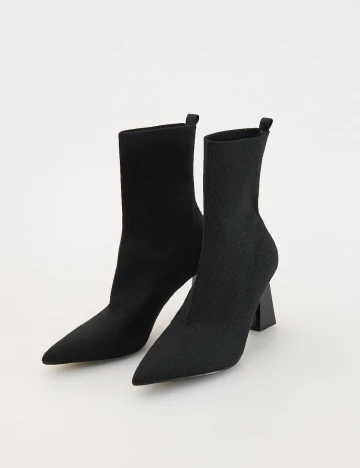 Botine Reserved, negru Negru