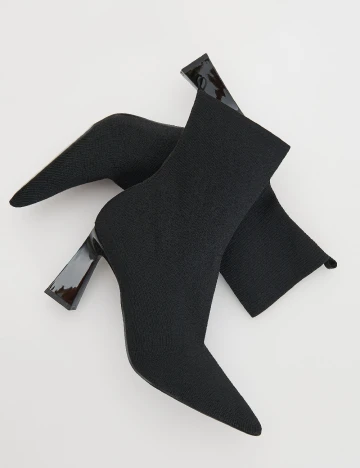 Botine Reserved, negru Negru