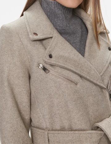 Palton Vero Moda, bej Crem