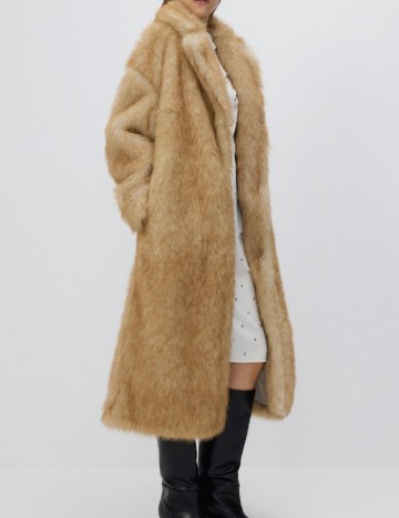 Palton oversize Reserved, maro