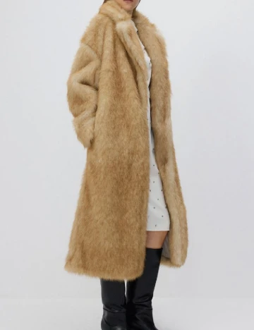 Palton oversize Reserved, maro Maro