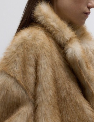 Palton oversize Reserved, maro