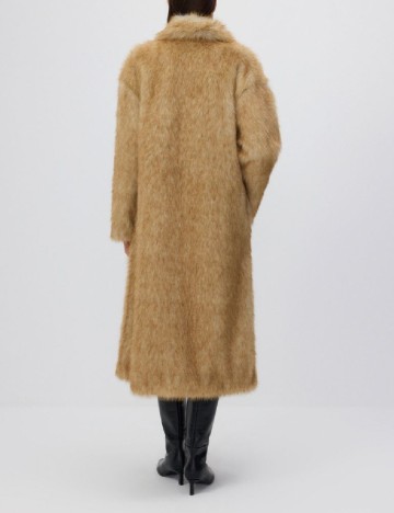 Palton oversize Reserved, maro