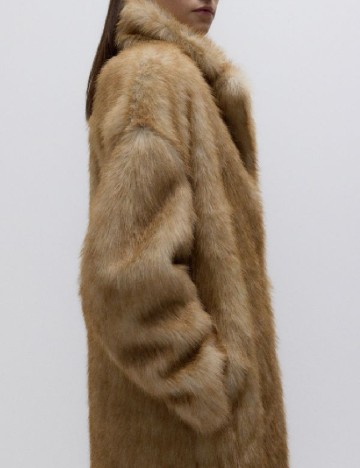 Palton oversize Reserved, maro