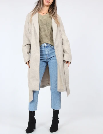Palton Vero Moda, bej Crem