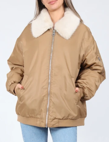 Geaca Oversize Vero Moda, maro Maro