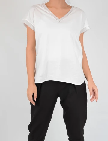 Tricou Oltre, alb, M