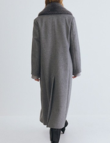 Palton oversize Reserved, gri