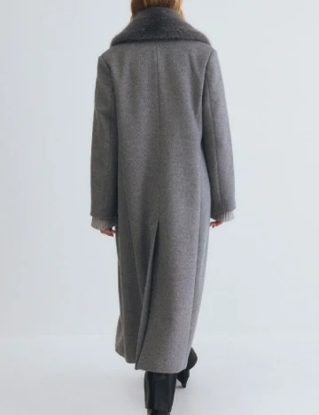 Palton oversize Reserved, gri