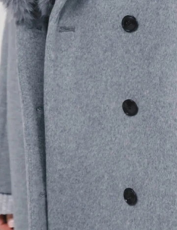 Palton oversize Reserved, gri