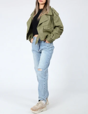 Jacheta CROPP, verde Verde