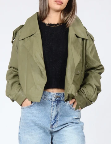Jacheta CROPP, verde Verde