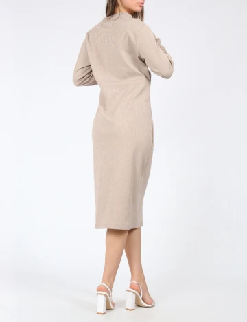Rochie medie Cervus, crem Crem