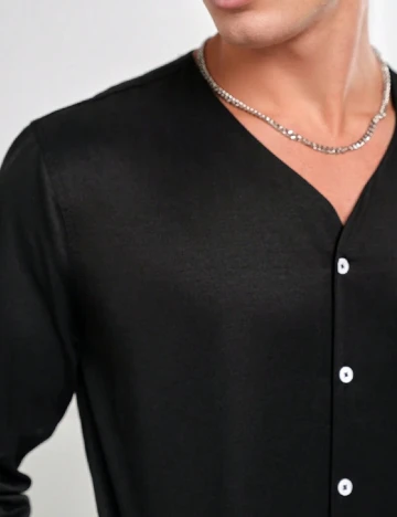 Camasa SHEIN, negru Negru