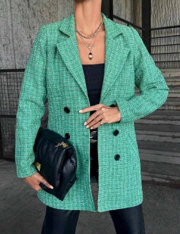 Sacou SHEIN, verde Verde