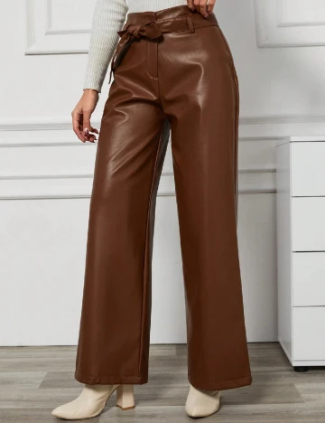 Pantaloni SHEIN, maro Maro