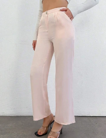 Pantaloni SHEIN, roz pal Roz