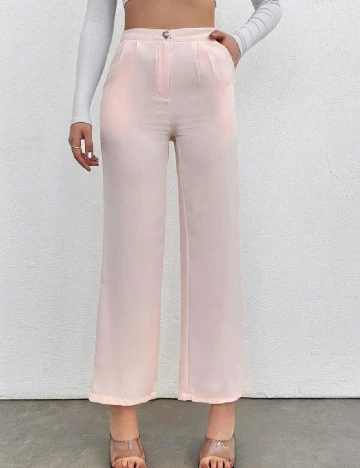 Pantaloni SHEIN, roz pal Roz