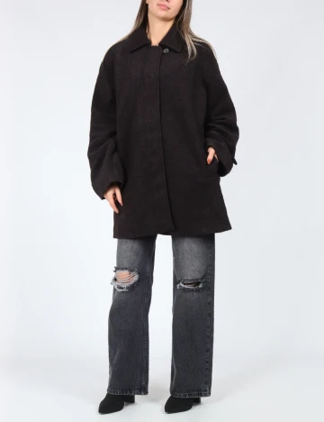 Palton Only, maro/negru Maro
