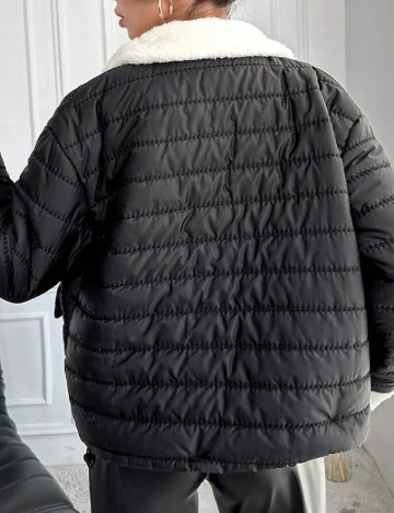 Geaca SHEIN, negru Negru