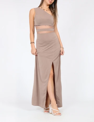 Rochie lunga SHEIN, maro deschis Maro